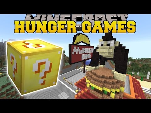 Minecraft MCBURGER KONG HUNGER GAMES   Lucky Block Mod   Modded Mini Game