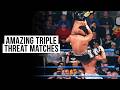 AMAZING Triple Threat Matches | Rock vs. Triple H vs. Angle; Cena, Mysterio and MORE