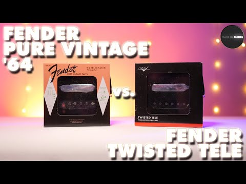 FENDER PURE VINTAGE '64 vs. FENDER CUSTOM SHOP TWISTED TELE  (Tele Pickup Shootout)