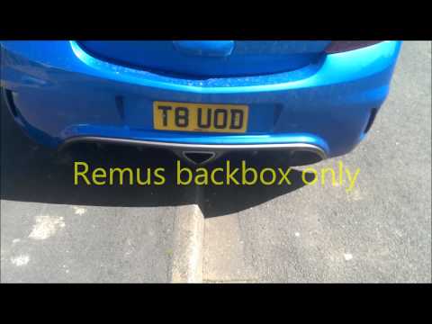 Corsa vxr standard vs remus 2-piece exhaust