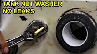 Toilet Tank Bowl Leaks at Bolts Nut Washer - Slow Drip - 20 Minute Fix
