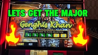 Download lagu LETS GET THE MAJOR LIFE CHANGING ON GENGHIS KHAN SLOT MACHINE!!! mp3
