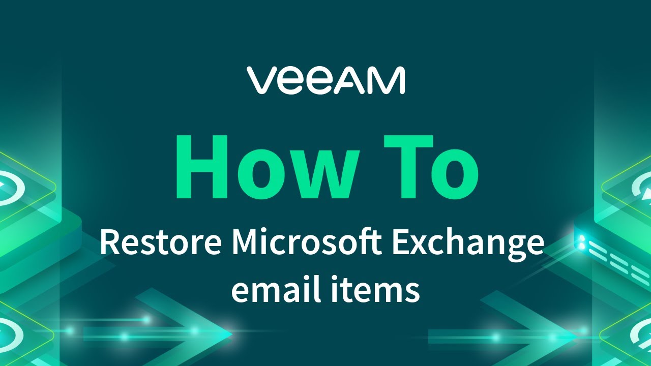 How to restore Microsoft Exchange email items video