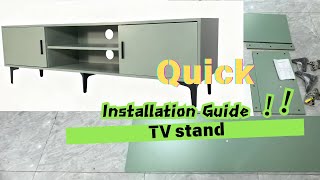 Quick Assembly: Stylish Green TV Cabinet | Factory Direct Setup  #TVCabinet #furnitureassembly