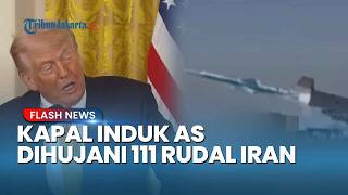 Trump Akhirnya Mengaku! Aset Berharga Kapal Induk AS Dihujani 111 Rudal Iran