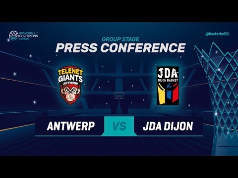 Telenet Giants Antwerp v JDA Dijon - Press Conference - Basketball Champions League 2018-19