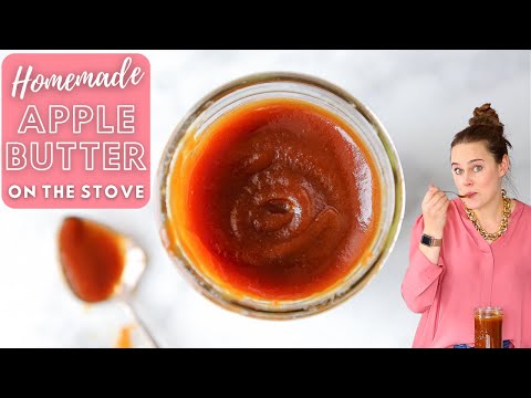 HOMEMADE APPLE BUTTER ON THE STOVE: Make your own apple butter for toast, desserts, and meats!