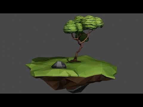 Blender Kraken and Tree (10 minute build by Imphenzia)