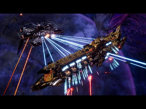 Imperator Somnium vs Chaos - Veritatem Imperialis Mod - Massive Battle - Battlefleet Gothic Armada 2