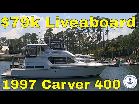 [Sold] - $79,900 - (1997) Carver 400 Cockpit Motor Yacht For Sale