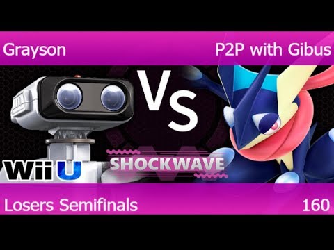SW 160 - Grayson (ROB) vs P2P with Gibus (Greninja) Losers Semifinals - Smash 4