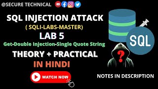 sql injection vulnerability | lab 5 | Double Injection |#part5