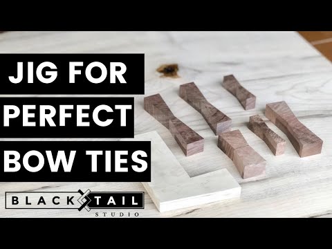 Jig for PERFECT Bow Tie Joints — How to Woodworking