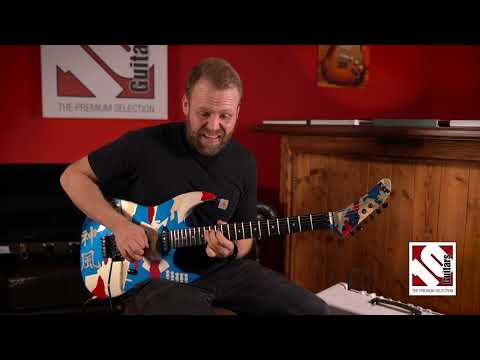 ESP Kamikaze II George Lynch Blue Camo 1989 image 23