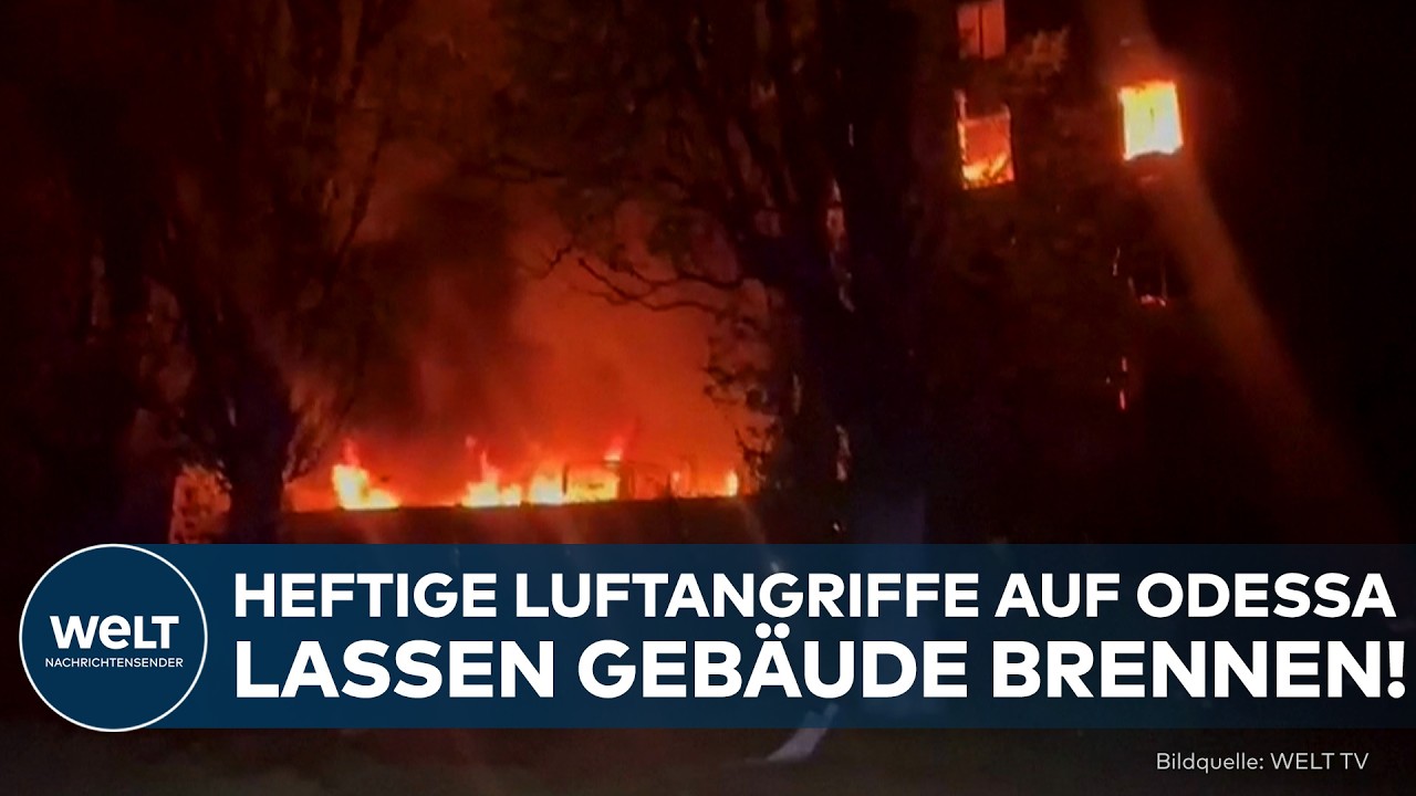 UKRAINE-KRIEG: Heftige Angriffe auf Odessa! Drohnen verursachen Brände und zahlreiche Verletzte!