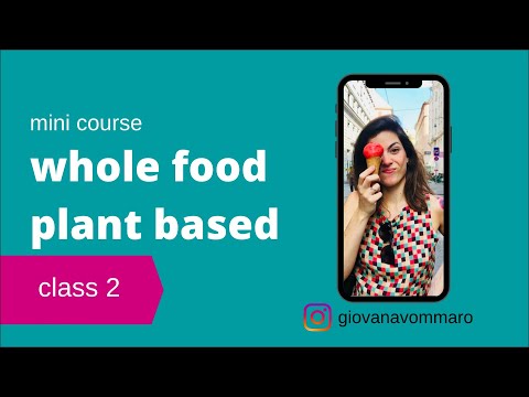 Class 2 - Mini Course Whole Food Plant Based diet