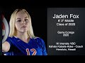 Jaden Fox Volleyball Highlights