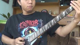 Kreator - Mental Slavery ( Guitar Cover With solo )