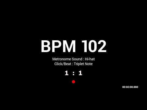 Metronome BPM 102 / Hi-hat / Triplet