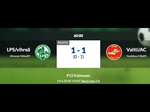 P12 Kolmonen: LPS/vihreä - Valtti/AC 19.6.2018