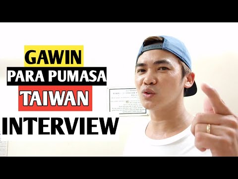HOW TO PASS A JOB INTERVIEW | Taiwan Factory Worker Interview | Tell me something about yourself Video