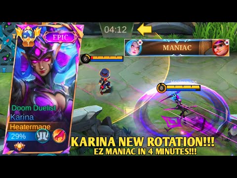 TRY THIS KARINA NEW AGGRESSIVE ROTATION 🔥🔥 TOP 1 GLOBAL KARINA