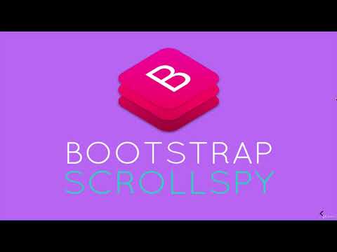 Scrollspy  In Bootstrap 4 || Learn Bootstrap