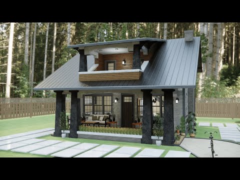 Charming 2-Storey Small House Design: Embrace Rustic Simplicity