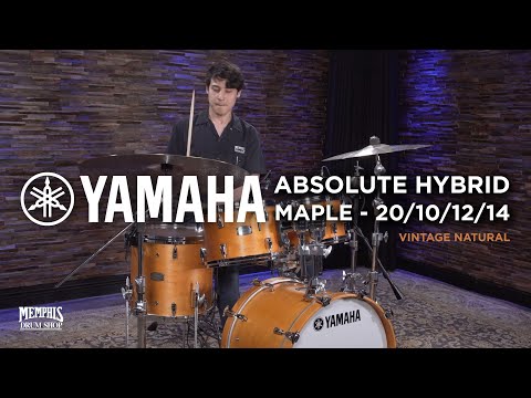 Yamaha Absolute Hybrid Maple Drum Set 20/10/12/14 - Vintage Natural (AM0JF40JVN)