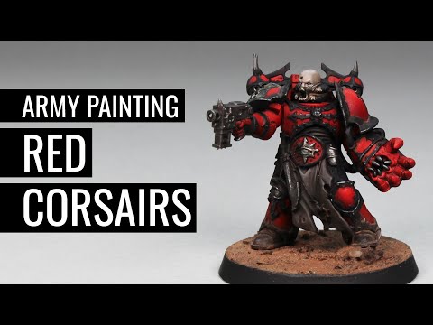 How to Paint RED CORSAIRS | Chaos Space Marines | Warhammer 40k | Heretic Astartes