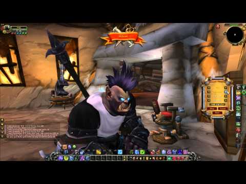 World of Warcraft 6.0.2: New Orc DK Character Model / DK at the Barber
