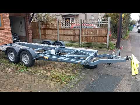 Twin axle remote hydraulic tilting car trailer. Complete build