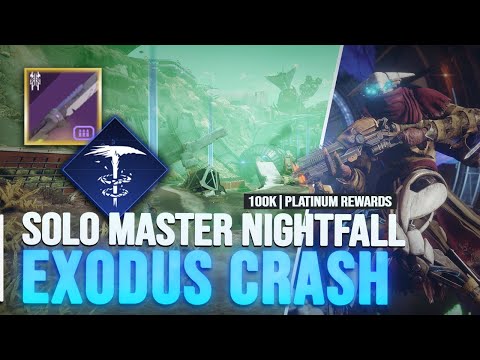 Solo Master Exodus Crash | 100k Nightfall | No Cheese Boss Fight [Season of the Lost]