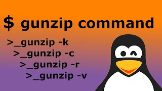How to decompress files in linux. Gunzip  command.