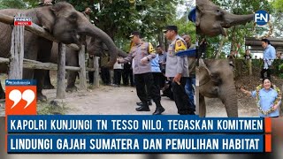 Kapolri Kunjungi TN Tesso Nilo, Tegaskan Komitmen Lindungi Gajah Sumatera dan Pemulihan Habitat