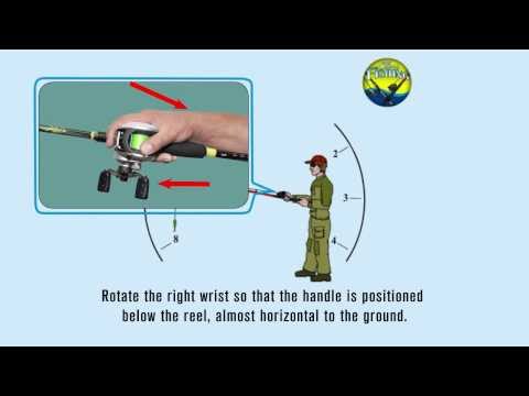 How to cast a Baitcasting reel - Overhead Cast