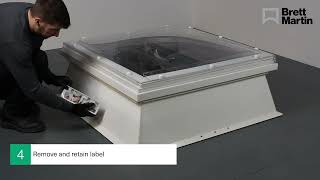 How To Install An AOV Mardome Smoke Vent Dome On A PVC Kerb