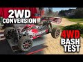2WD To 4WD RC Car Conversion Corally Syncro Build Bash Test