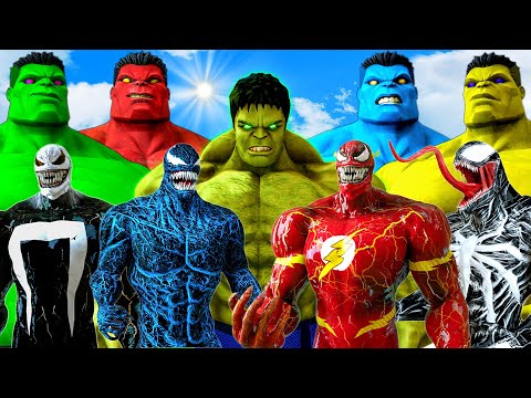TEAM HULK & BIG HULK VS TEAM VENOM - SUPER EPIC BATTLE | KjraGaming