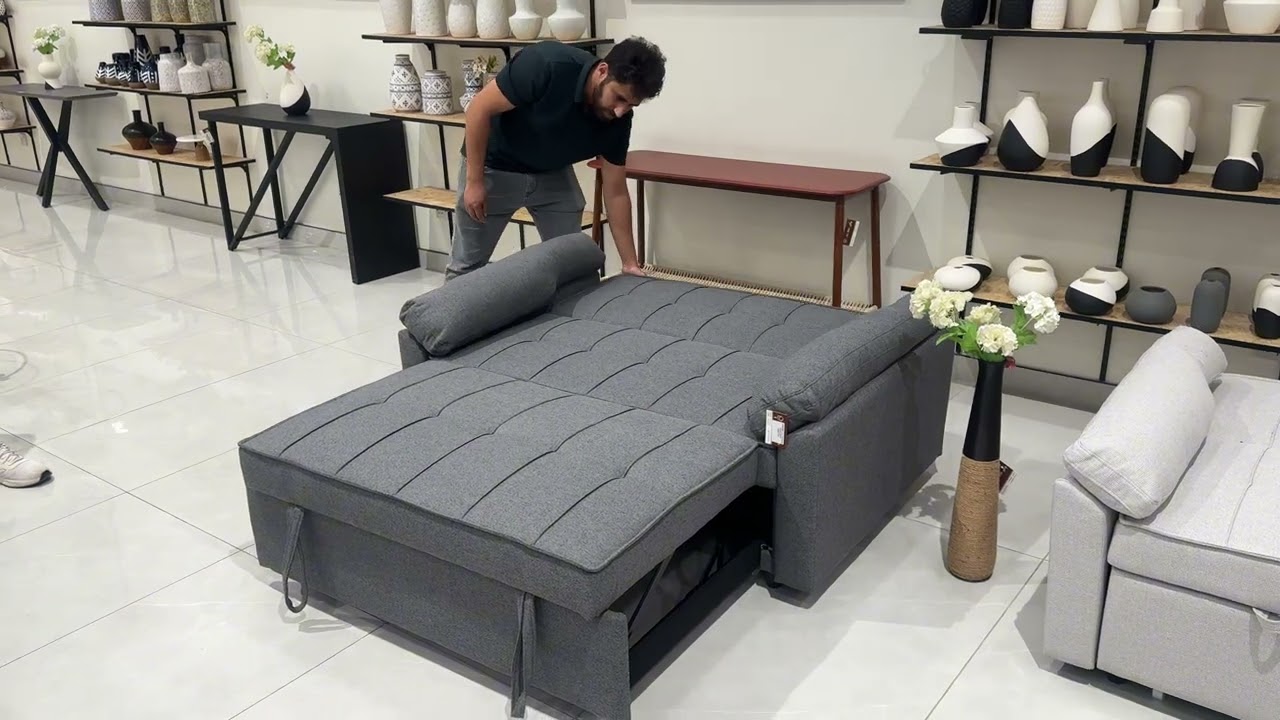  Modern Multi Color Fabric Sofa Bed 
