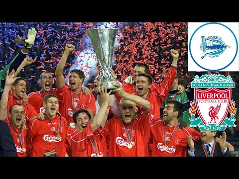 LIVERPOOL VS ALAVES  5 - 4 ||| UNMISSABLE UEFA CUP FINAL 2001 EXTRA TIME GOLDEN GOAL WINNER