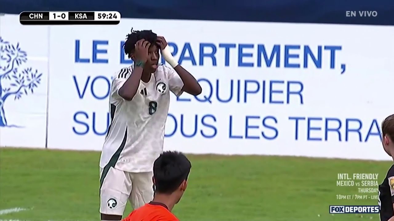 🟥 ROJA PARA RAKAN AL-GHAMDI |  China 1-0 Arabia Saudí | Jornada 1 | Grupo A | Maurice Revello 2026