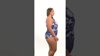 Download lagu Sporti Plus Size Neptune's Reef Moderate Printed Sweetheart One Piece Swimsuit | SwimOutlet.com mp3