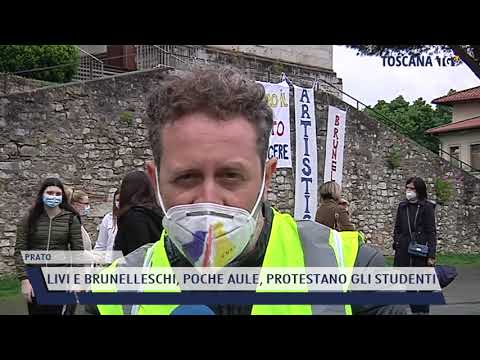 2021-05-14 PRATO - LIVI E BRUNELLESCHI, POCHE AULE, PROTESTANO GLI STUDENTI