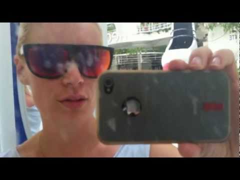 Therese backstage on Hedkandi (Ibiza)