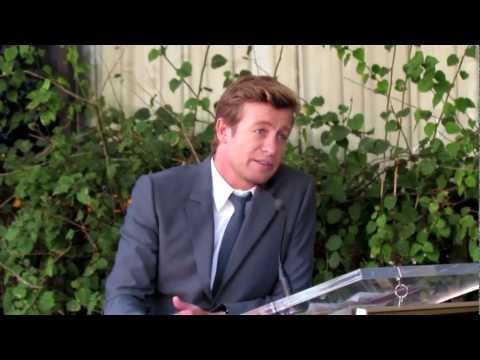 Simon Baker Gives an Emotional Thank You. Hollywood Walk of Fame