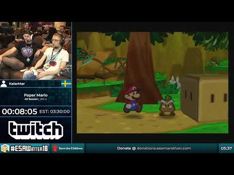 #ESAWinter18 Speedruns - Paper Mario [All Bosses] by KalarMar