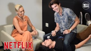 The craziest interview we've ever done - The cast of Netflix's The Package run riot video
