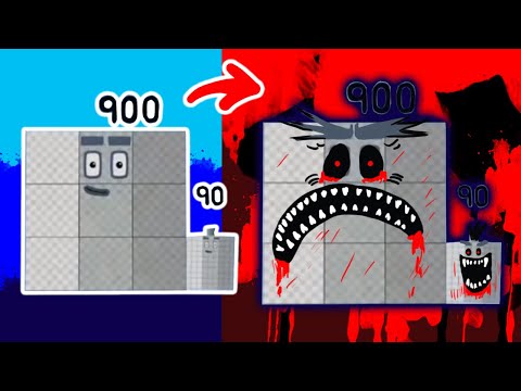 Numberblocks Fanmade 2020 Number 900 90 HORROR VERSION