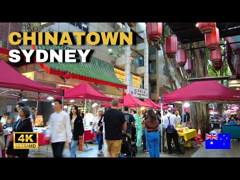 Sydney Chinatown Night Markets 2025 | 4K Walking Tour